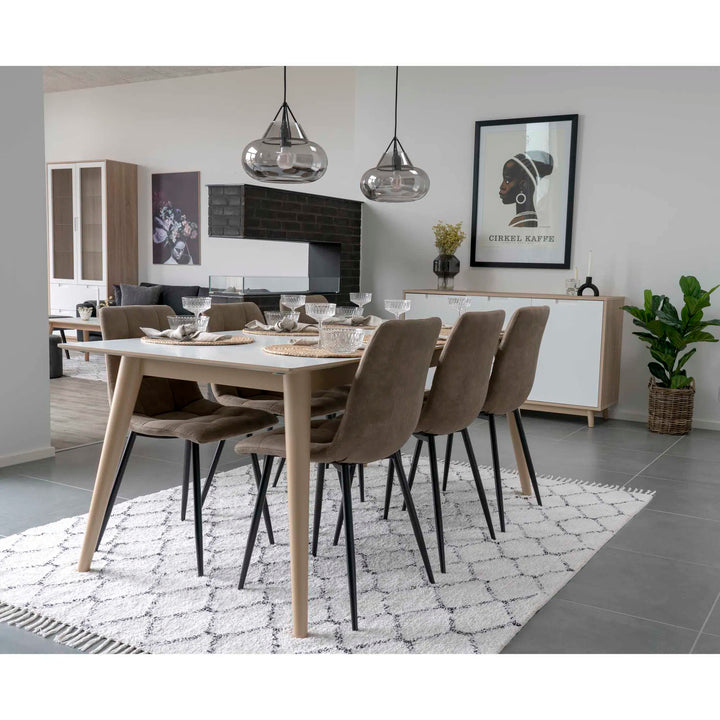 Middelfart Köksstol Microfiber Ljusbrun