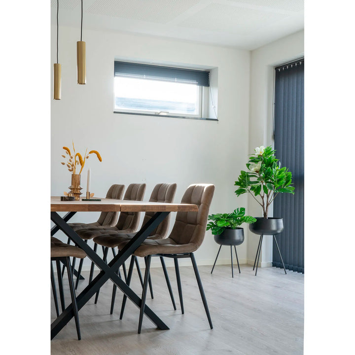 Middelfart Köksstol Microfiber Ljusbrun