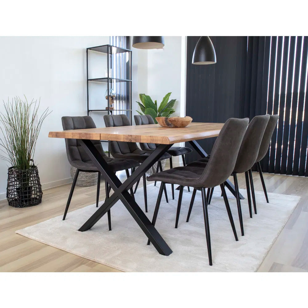Middelfart Köksstol Microfiber Grå