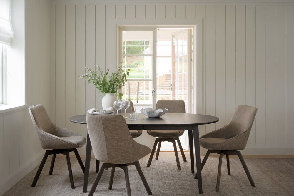 Filippa matbord ovalt 170/210 ek mörkbrun