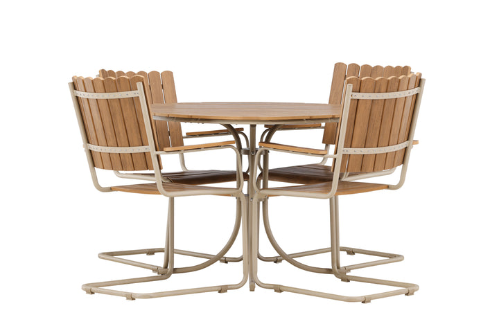 Holmsund Rund Matgrupp - Beige