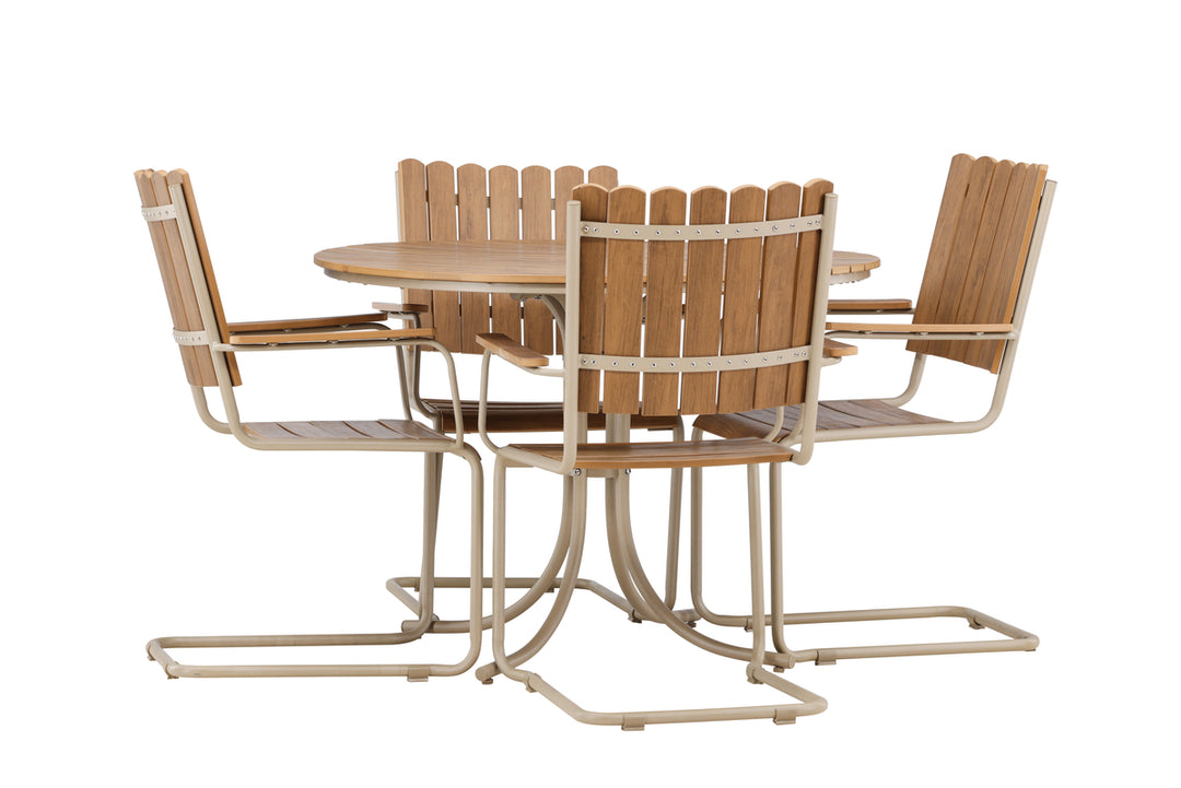 Holmsund Rund Matgrupp - Beige