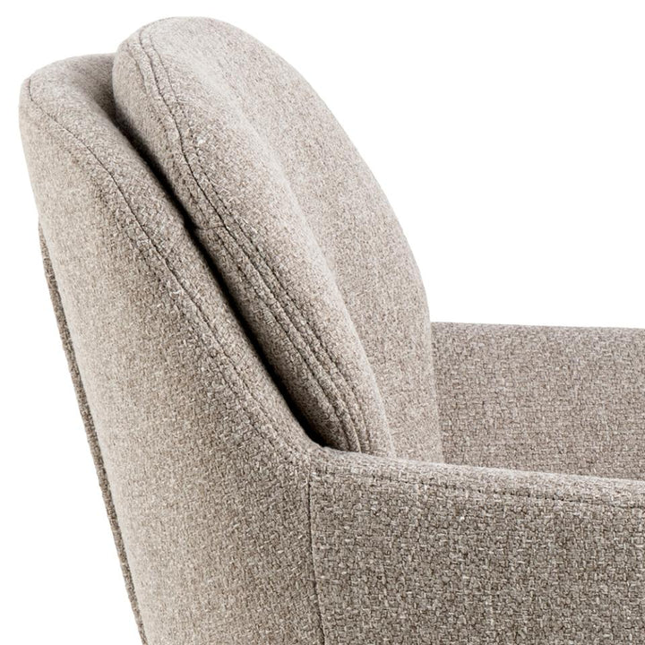 Dora karmstol – beige tyg