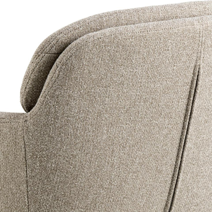 Dora karmstol – beige tyg
