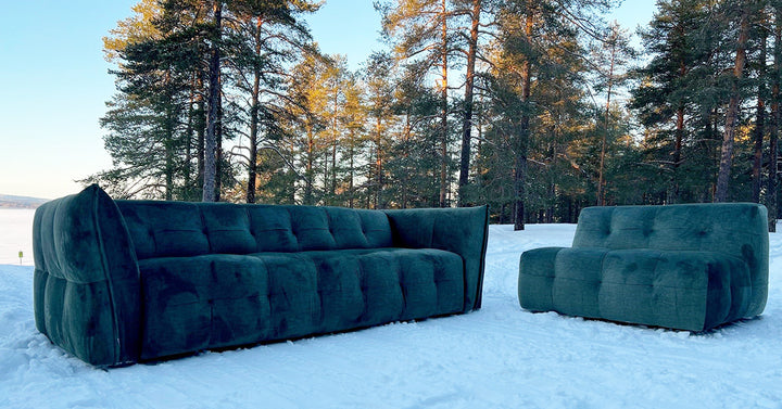 Bublee/Moby 3-sits Soffa Grön