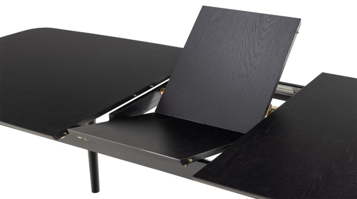 Montreux Matbord Svart 180-219 cm.