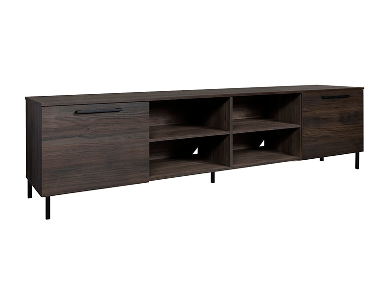 Siro mediabänk brun 220 med höga ben