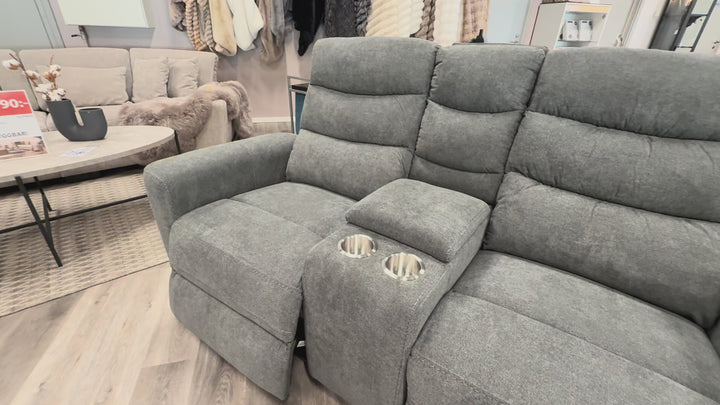 Chicago 2-sits soffa med el-recliner