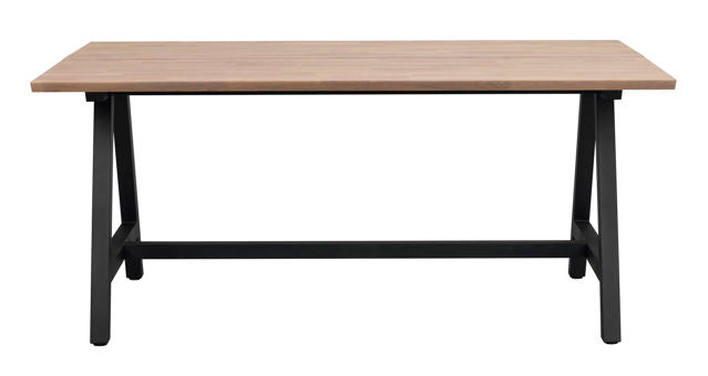 Carradale matbord 170 ek/A-ben svart metall