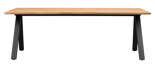 Carradale matbord 220 ek/V-ben svart met