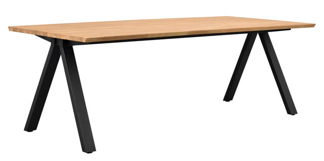 Carradale matbord 220 ek/V-ben svart met