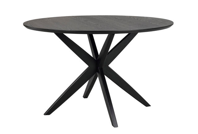 Calverton matbord runt Ø120 svart ek