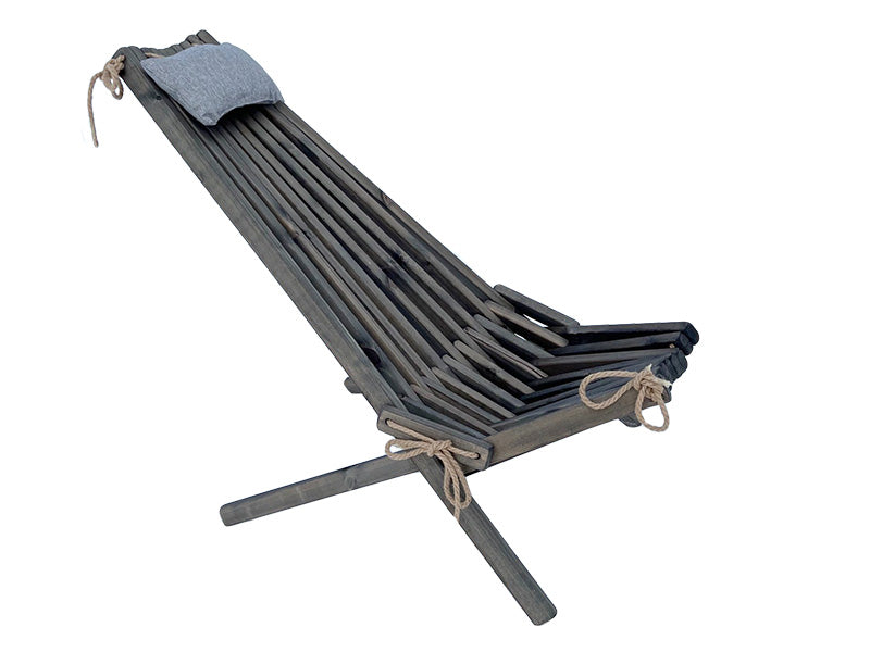 Eco chair garden vilstol grå trä furu