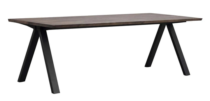CARRADALE MATBORD V-BEN BRUN/SVART 220 - Möbelhuset