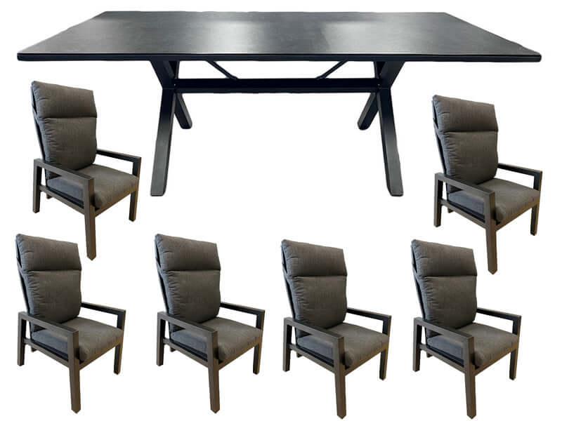 COMO MATGRUPP ALUMINIUM - Möbelhuset