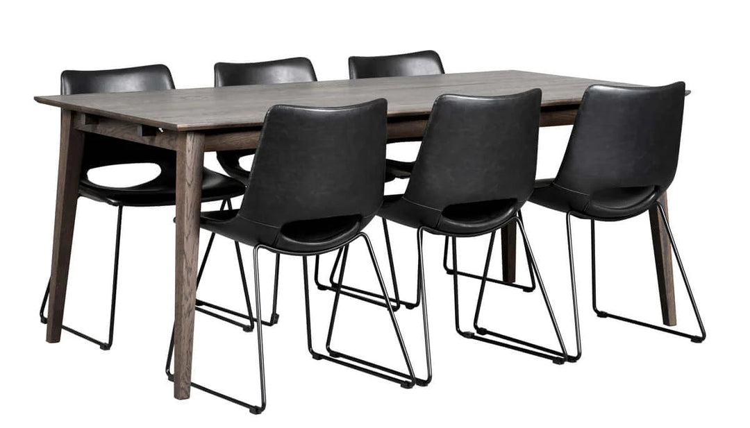 FILIPPA MATBORD MÖRKBRUN 180X90 - Möbelhuset