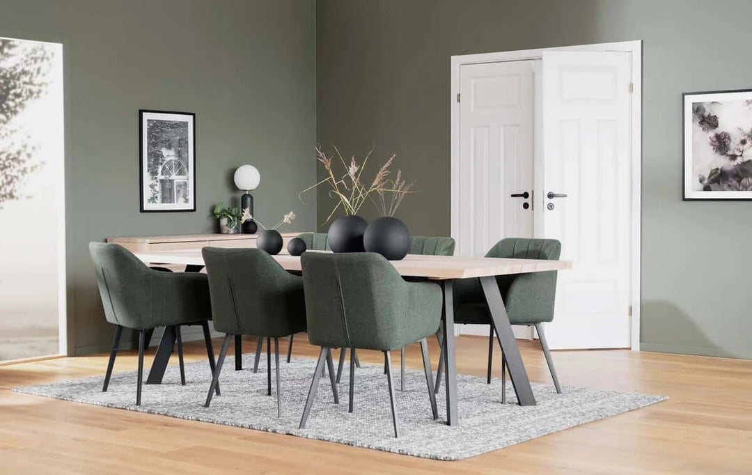 FRED MATBORD VITPIGMENTERAD/SVART 240 - Möbelhuset