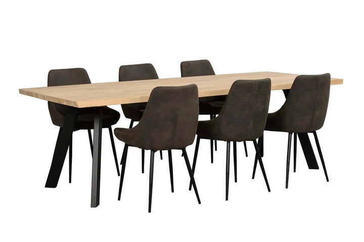 FRED MATBORD VITPIGMENTERAD/SVART 240 - Möbelhuset
