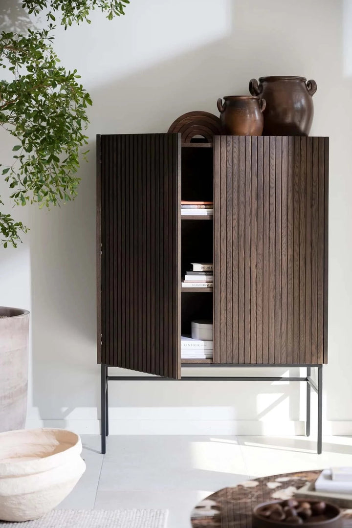 HALIFAX SKÅP BRUN/SVART - Möbelhuset