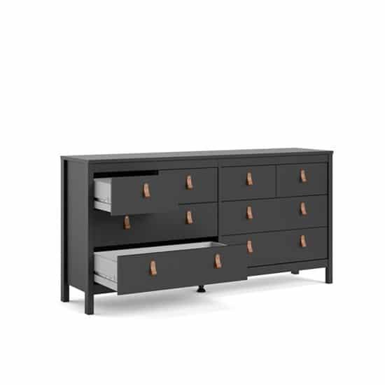 MADRID BYRÅ DUBBEL 4+4 SVART - Möbelhuset