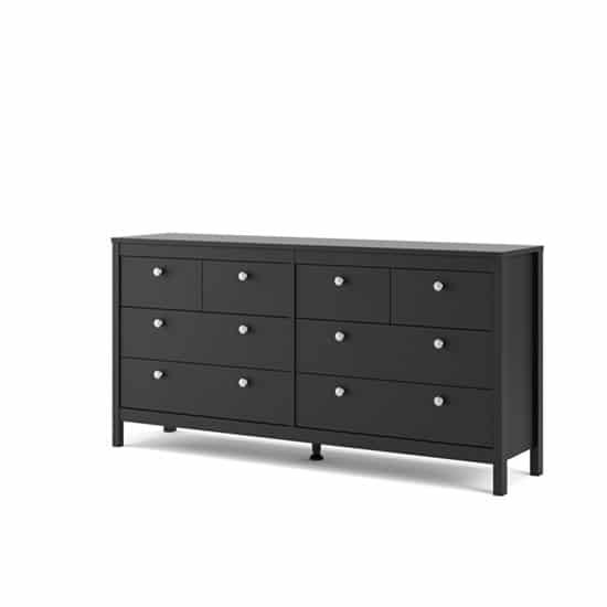 MADRID BYRÅ DUBBEL 4+4 SVART - Möbelhuset