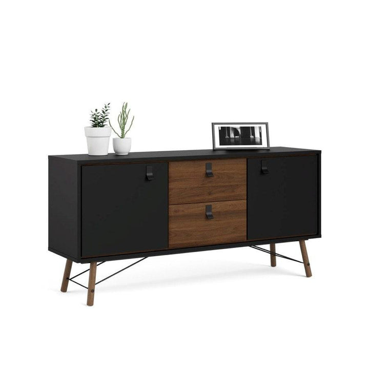 RY SIDEBOARD SVART/VALNÖT - Möbelhuset