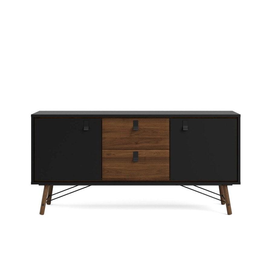 RY SIDEBOARD SVART/VALNÖT - Möbelhuset