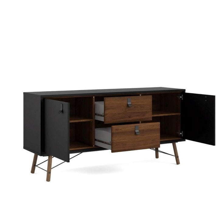 RY SIDEBOARD SVART/VALNÖT - Möbelhuset