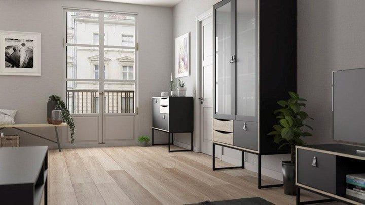 STUBBE SKÄNK SVART/EK - Möbelhuset