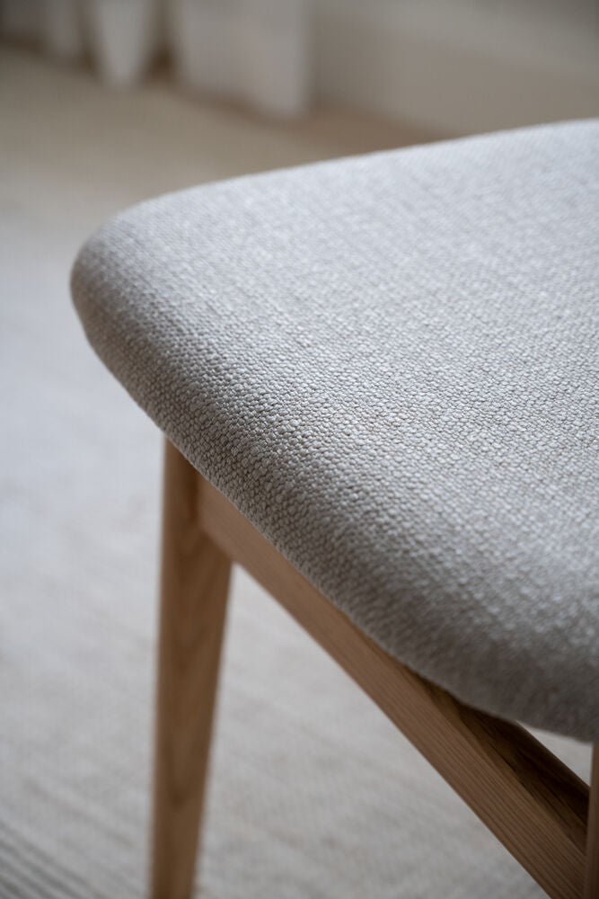 Rodham stol ek/grå-beige
