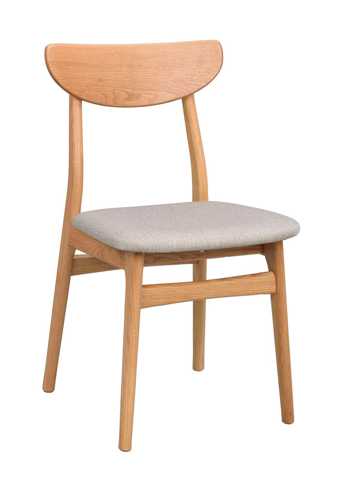 Rodham stol ek/grå-beige