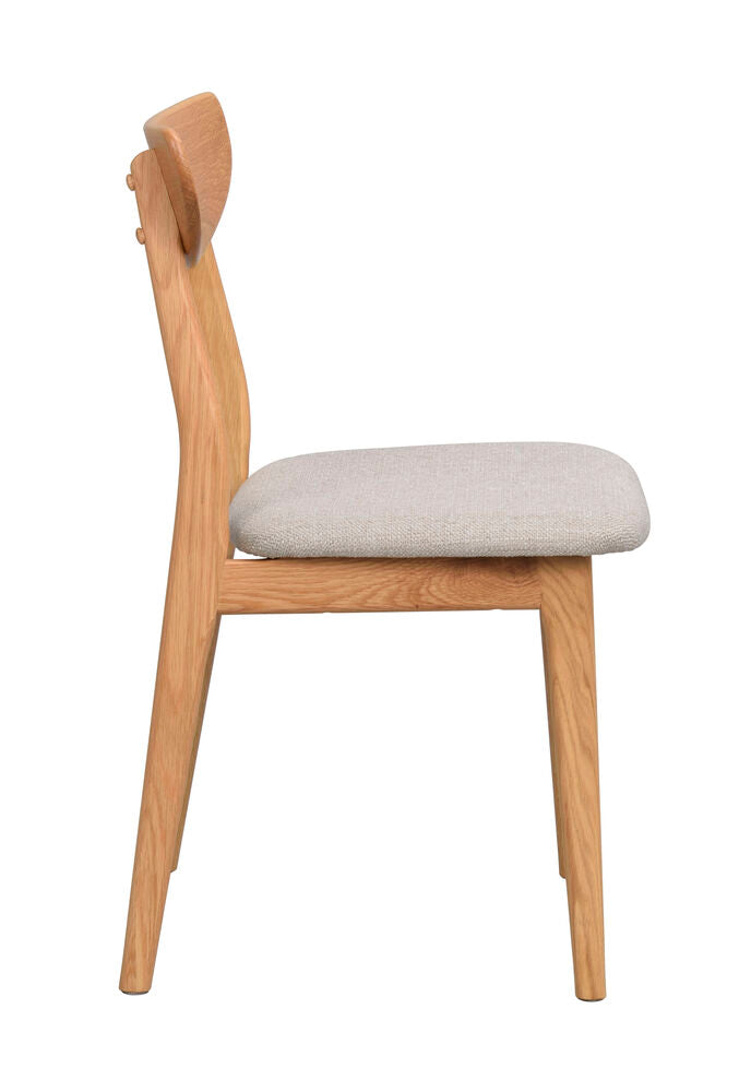 Rodham stol ek/grå-beige