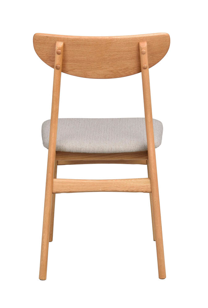 Rodham stol ek/grå-beige