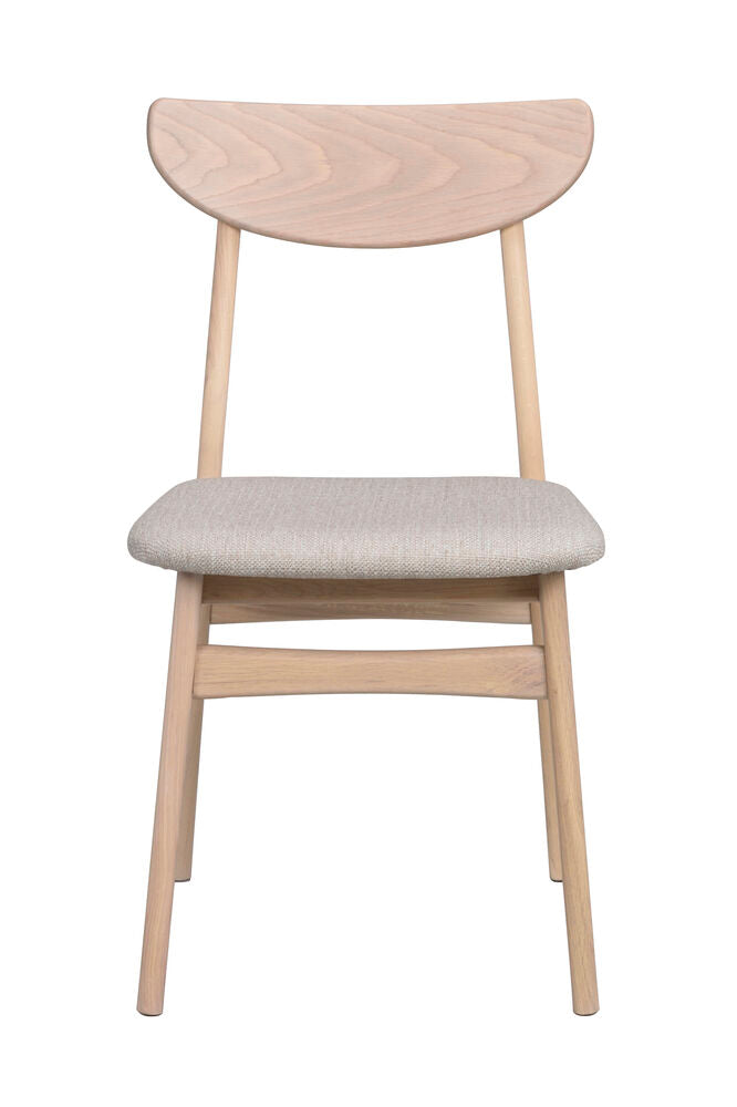 Rodham stol vitpigment ek/grå-beige