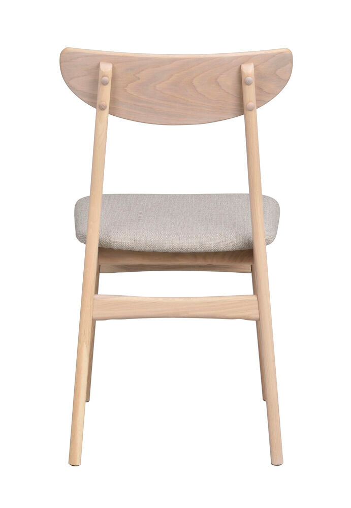 Rodham stol vitpigment ek/grå-beige