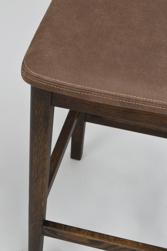 Livermore pall brun ek/mörkbrun läder-textil