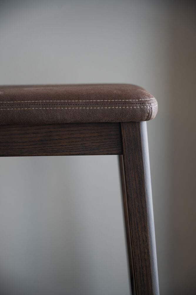 Livermore pall brun ek/mörkbrun läder-textil