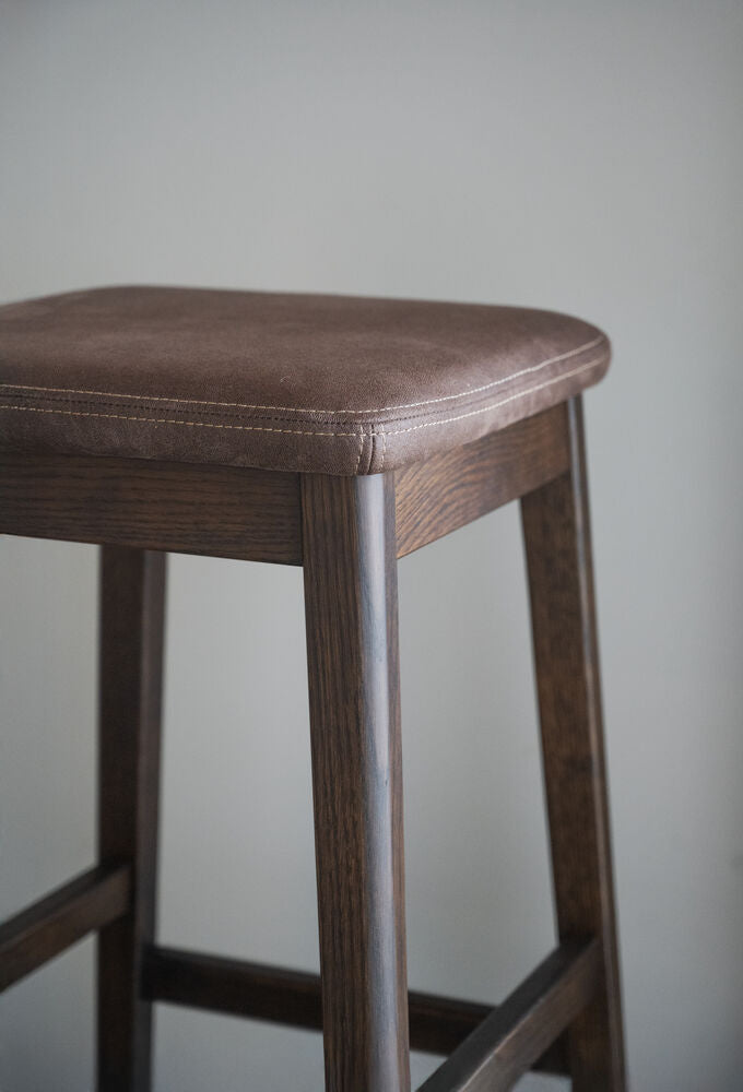 Livermore pall brun ek/mörkbrun läder-textil