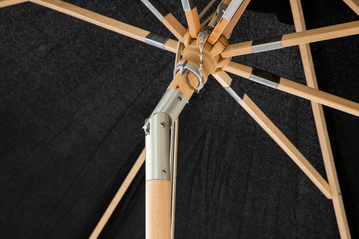 Nypo parasoll – Svart 330 cm