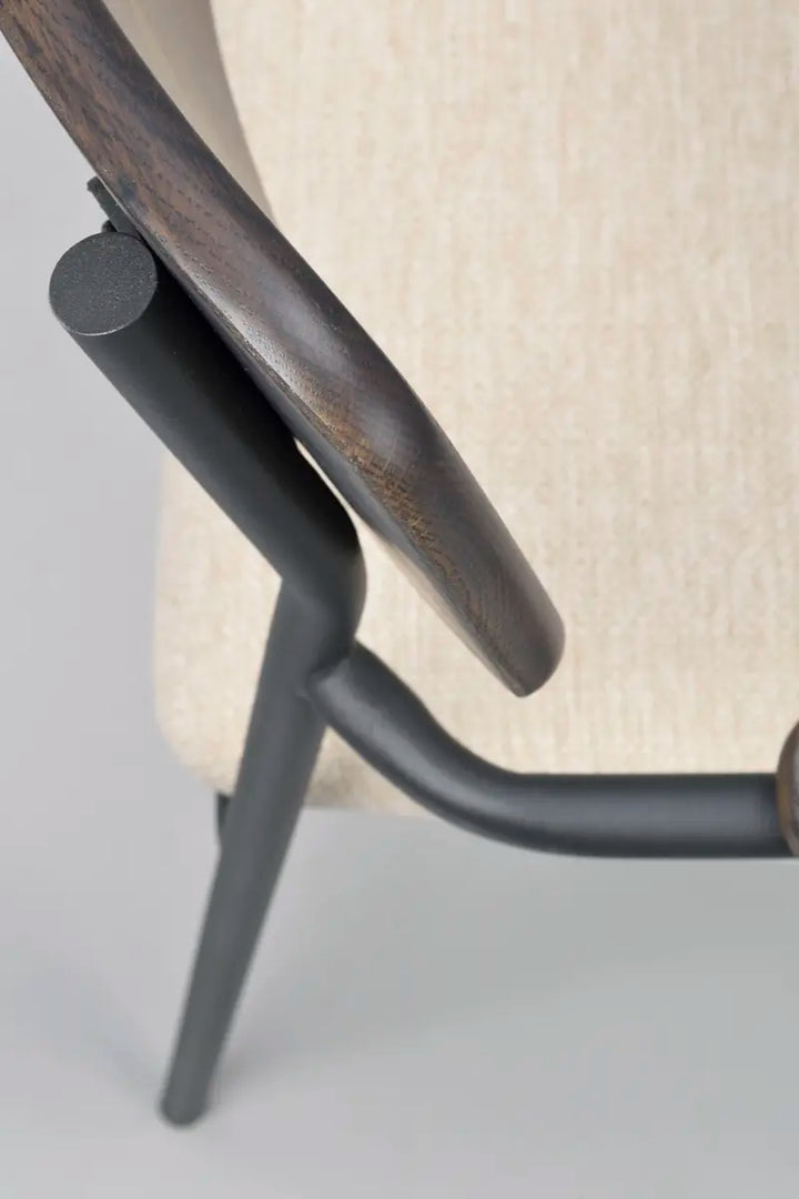Maymont Karmstol Brun/ljusbeige/svart