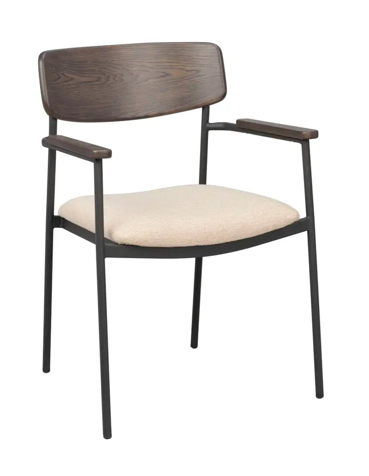 Maymont Karmstol Brun/ljusbeige/svart
