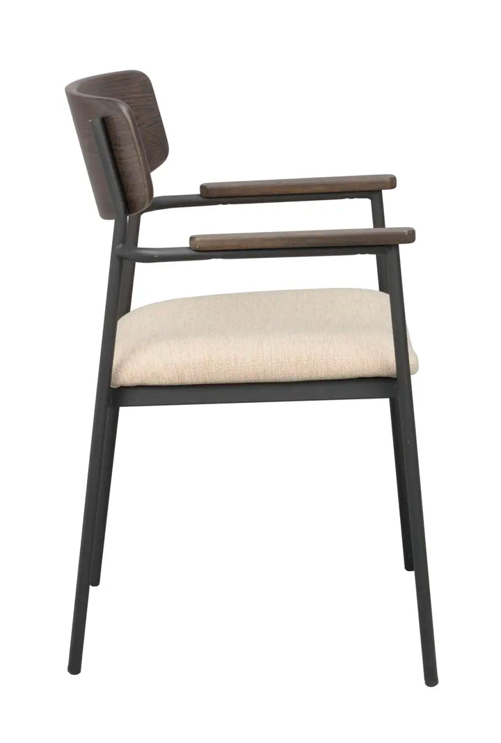 Maymont Karmstol Brun/ljusbeige/svart