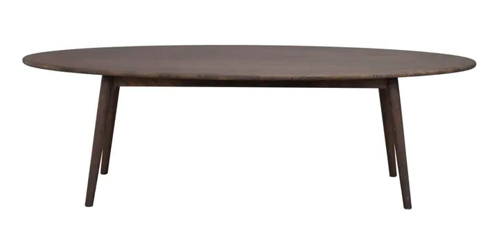 128022 a Tompkins oval coffee table brown oak.