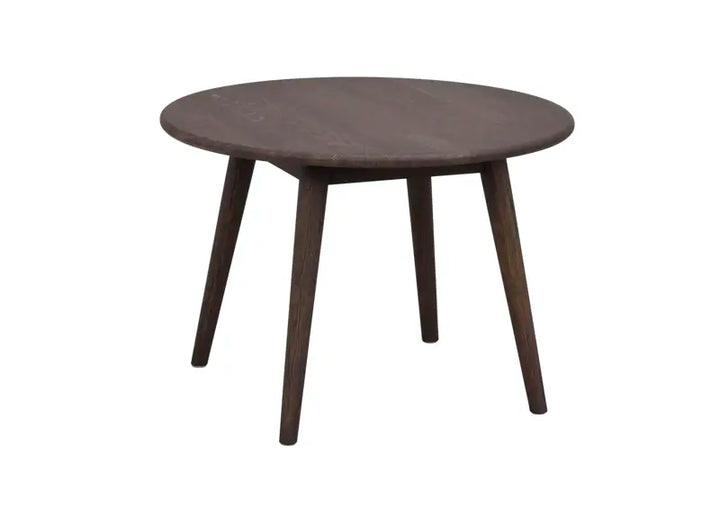 128027 b Tompkins round coffee table 60 brown oak.