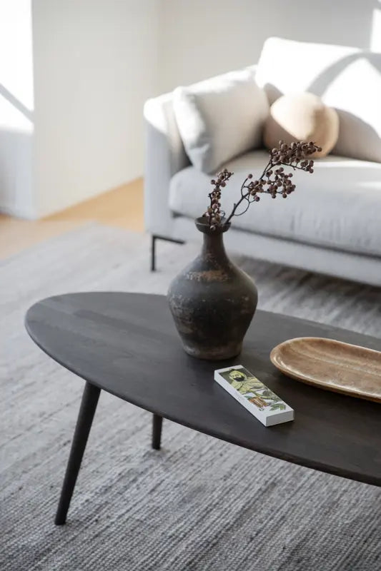 128022 b mb Tompkins coffee table elliptical brown oak, 04.
