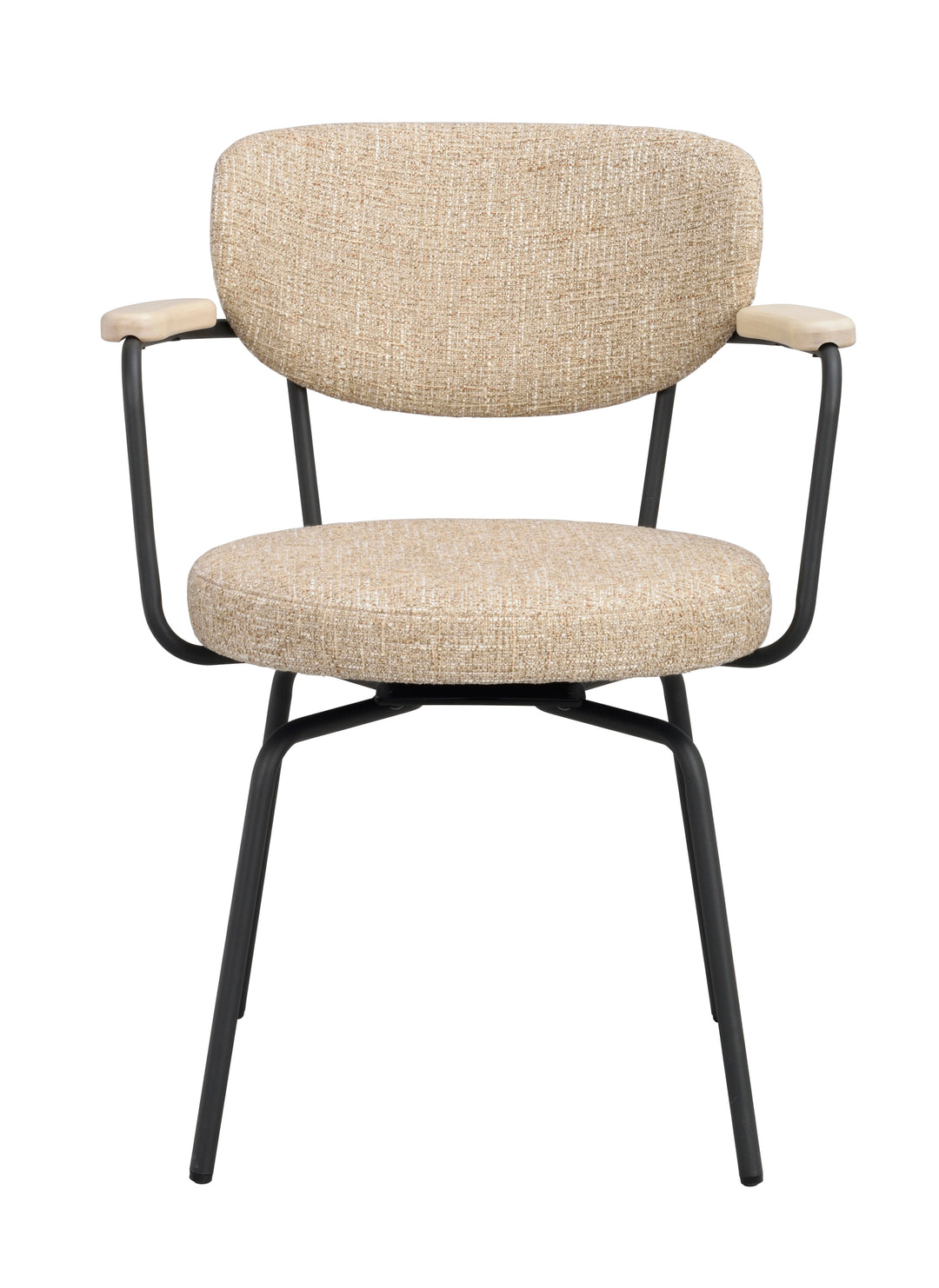 Merrick Karmstol – Mörkbeige/Svart (Snurr) – produktbild