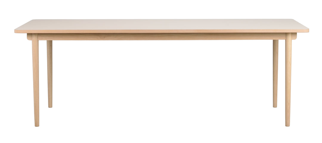 Fairmount Matbord – Beige/Vitpigmenterad 220×95 cm – produktbild