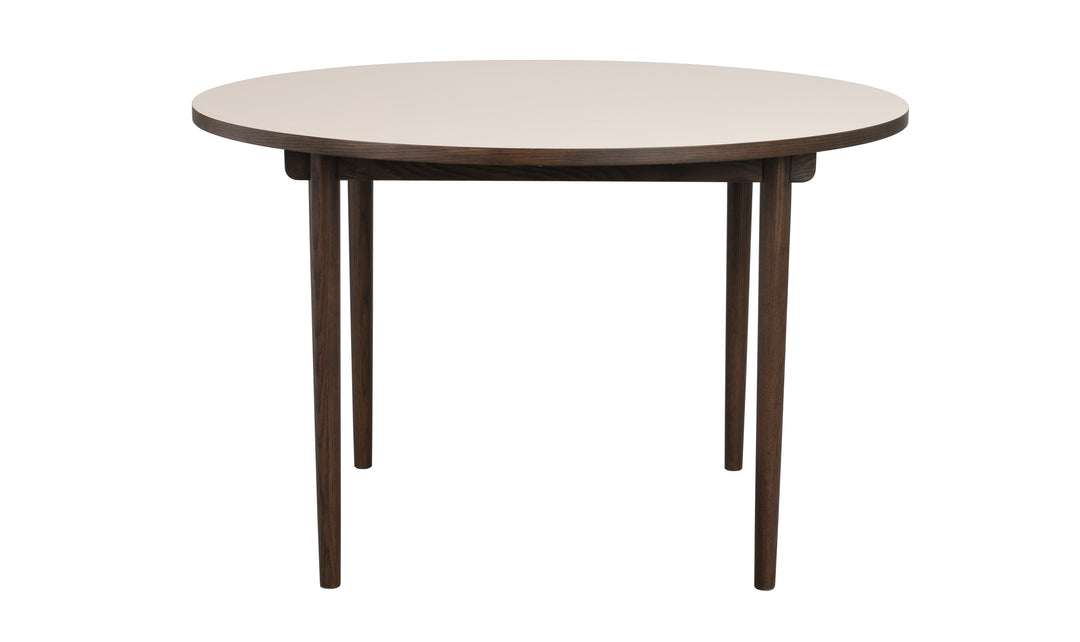 Fairmount Matbord – Beige/Brun Ø120 cm – produktbild