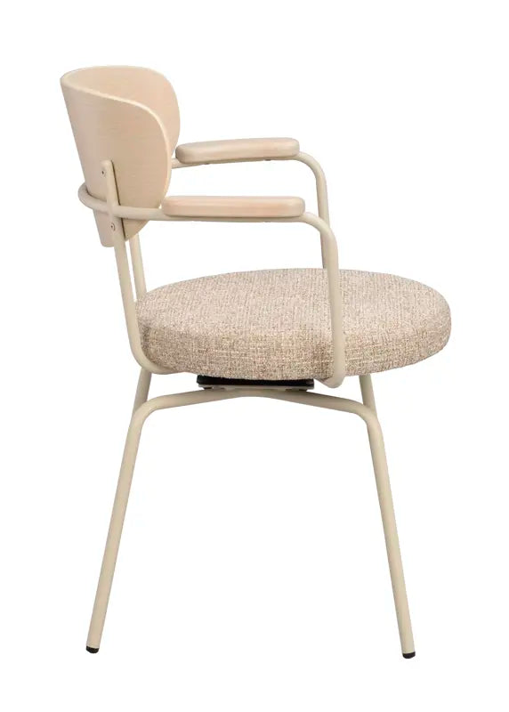 128310 b sb c Merrick swivel chair beige beige metal.
