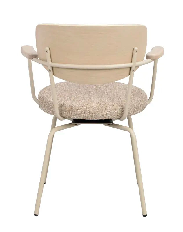 128310 b sb e Merrick swivel chair beige beige metal.